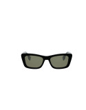 Lettering Black Geometric Sunglasses