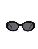 Triomphe Black Oval Sunglasses