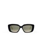 Triomphe Black Geometric Sunglasses