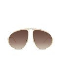 Loewe Signature Gold Pilot Sunglasses