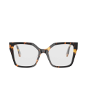 Fendi Way Havana Geometric Eyeglasses