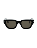 Fendi Selleria Black Rectangular Sunglasses