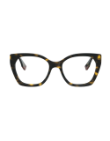 Fendi Way Havana Geometric Eyeglasses