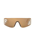 Fendi Sport Gold rectangular sunglasses