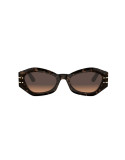 DiorSignature B1U Havana Butterfly Sunglasses