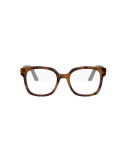 CDiorO S5I Havana Square Eyeglasses