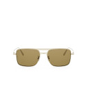 DiorBlackSuit S17U Gold Rectangular Sunglasses