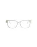 DiorGlowO S1I Transparent Square Eyeglasses