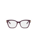 Serpenti Viper Red Square Eyeglasses
