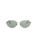 Serpenti Forever Gold Oval Sunglasses