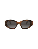 Triomphe Havana Oval Sunglasses