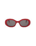 Triomphe Red Oval Sunglasses