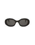 Triomphe Black Oval Sunglasses