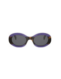 Triomphe Havana Oval Sunglasses