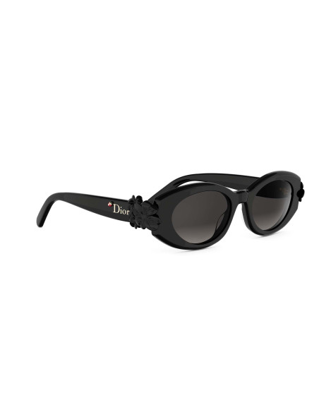 Dior Clover B1I Black Oval Sunglasses