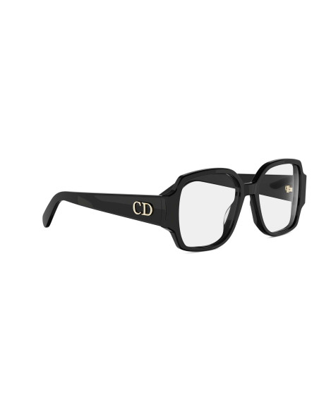 DiorGlowO S3I Black Rectangular Eyeglasses