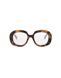 Celine 3 Dots Havana Geometric Eyeglasses
