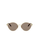FF Diamonds Gold Round Sunglasses