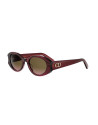 Occhiali da sole DiorGlow B3I Violet Oval Sunglasses disponibili online da Ottica Ricci