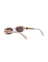 Occhiali da sole Dior Oblique B1I Rose Oval Sunglasses disponibili online da Ottica Ricci