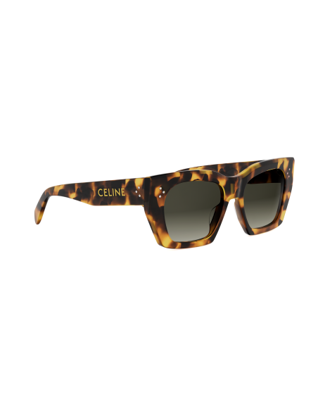Occhiali da sole CELINE 3 Dots Havana Square Sunglasses disponibili online da Ottica Ricci
