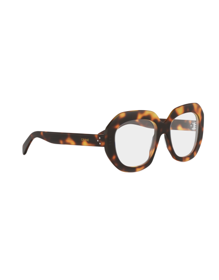 Occhiali da vista CELINE 3 Dots HD Havana Geometric Eyeglasses disponibili online da Ottica Ricci