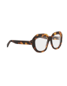 Occhiali da vista CELINE 3 Dots HD Havana Geometric Eyeglasses disponibili online da Ottica Ricci