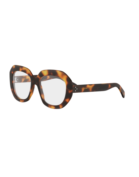 Occhiali da vista CELINE 3 Dots HD Havana Geometric Eyeglasses disponibili online da Ottica Ricci