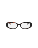 Triomphe Mini Havana Oval Eyeglasses