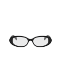 Triomphe Mini Black Oval Eyeglasses