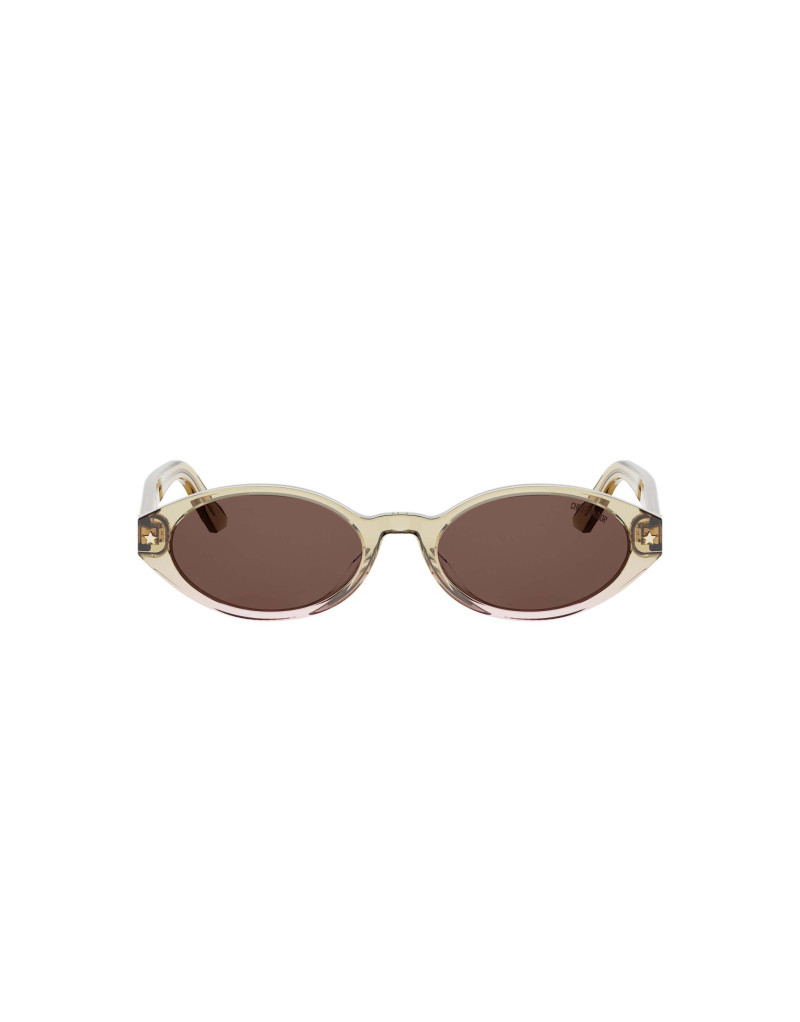 Occhiali da sole DiorPacific R1I Yellow Oval Sunglasses disponibili online da Ottica Ricci