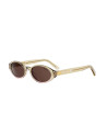 Occhiali da sole DiorPacific R1I Yellow Oval Sunglasses disponibili online da Ottica Ricci