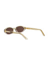 Occhiali da sole DiorPacific R1I Yellow Oval Sunglasses disponibili online da Ottica Ricci