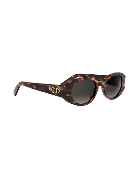 Occhiali da sole DiorGlow B3I Havana Oval Sunglasses disponibili online da Ottica Ricci