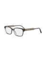 Occhiali da vista DiorPrismeO S7I Grey Rectangular Eyeglasses disponibili online da Ottica Ricci