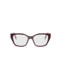 Fendi Way Red Geometric Eyeglasses