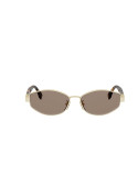 Fendi Baguette Gold Geometric Sunglasses