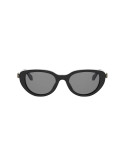 Serpenti Forever Black Oval Sunglasses