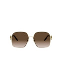 FF Diamonds Gold Square Sunglasses